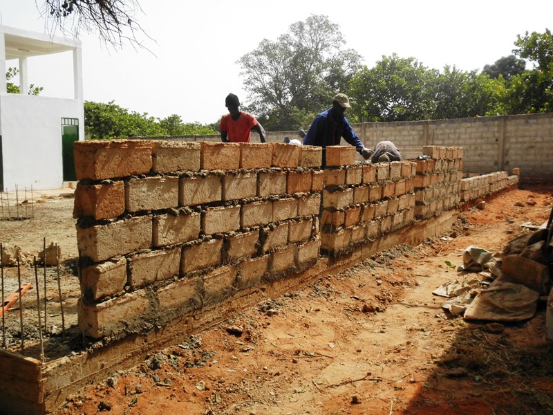 Obras en la escuela taller de Biombo